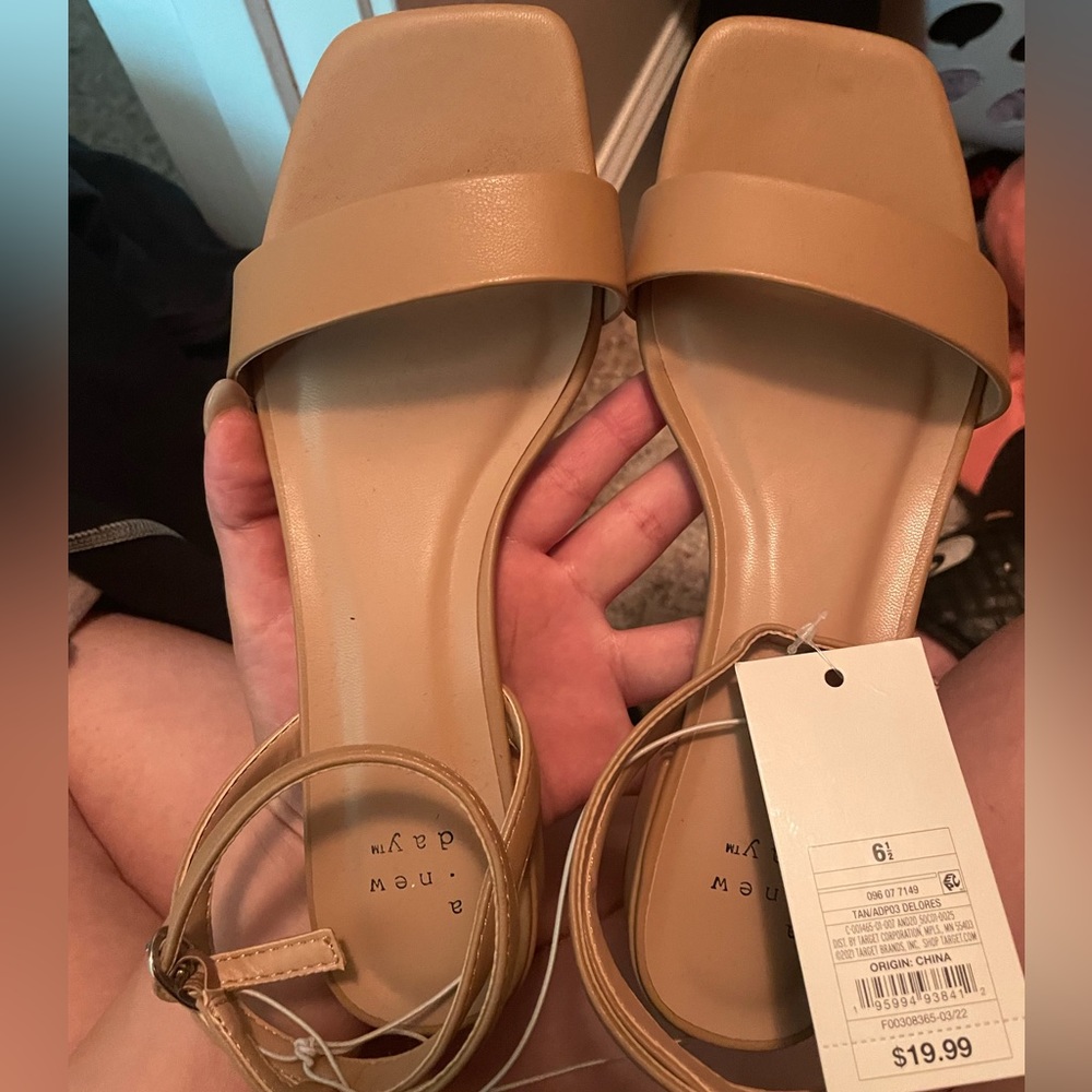 Nude sandals. Target nwt